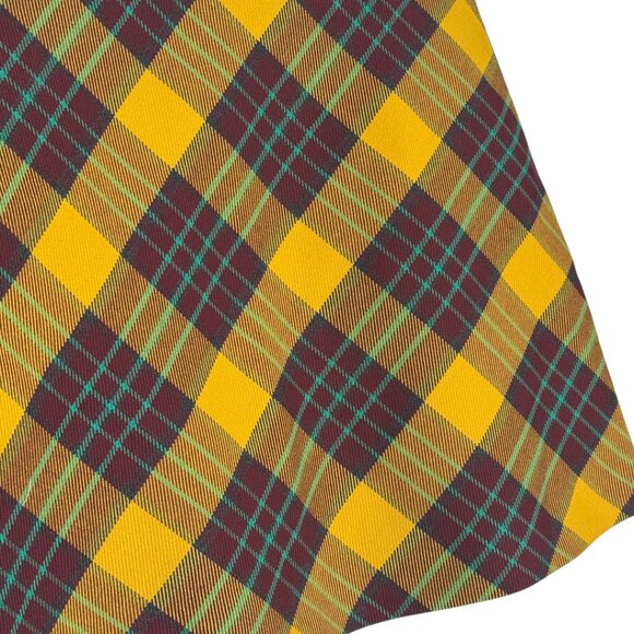 ZARA PLAID MINI SKIRT Y2K AUTUMN COLORS SMALL - Picture 8 of 8